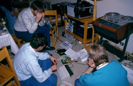 MP3-Feldtest während der Olympischen Spiele in Albertville 1992