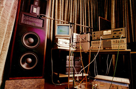 Early audio testing equipment at Fraunhofer IIS